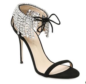 танцевальная обувь лодыжки оптовых-2021 Римский стиль Bandkle Brap Crystal Clinter Blitter Shouns Sandals для женщин каблуки бальные танцевальные туфли вечеринка свадебное выпускное платье S
