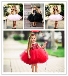 kırmızı top stili önlük toptan satış-Ins Bale Bebek Kız Sequins Prenses Elbise Kız Tutu Gazlı Bez Elbise Çocuklar Backless Ilmek Elbiseler Yaz Parti Favor Düğün Bezi E22705
