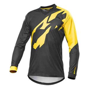 2018新しいジャージ七motocross MXバイクMTBサイクリングTシャツの男性夏のチームCamiseta DH長袖ダウンヒル服
