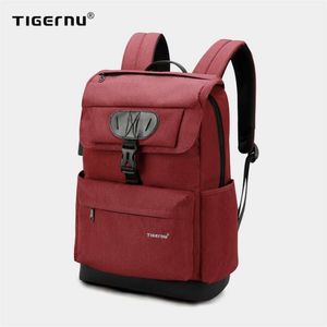 tigernu taschen großhandel-Tigernu Mode Frauen Rot USB Aufladung Schultasche Rucksack Für Jugendliche Mädchen Anti Diebstahl Weibliche männliche Mochila Laptoptaschen