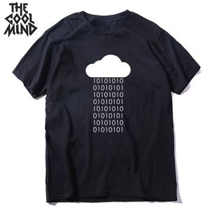 крутые выродные рубашки оптовых-Coolmind хлопок Cool Weet Code Print Men Geek T рубашка Повседневная Свободная футболка O Hee Fit Shirt Shirts