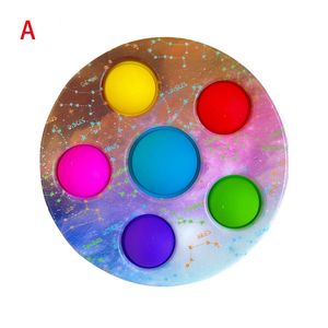 Wholesale sky board for sale - Group buy Party Favor Decompression Toys Starry Sky Fidget toys Anti stress Push Bubble Sensory Toy puzzle board educational toy RRB12466