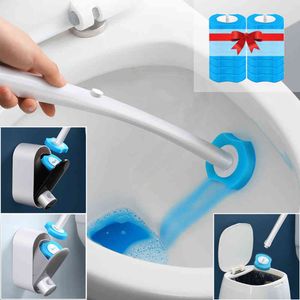 Wholesale disposable toilet brush for sale - Group buy Disposable Modern Hygienic Toilet Brush Accessories Long Handle Cleaner Tool For Bathroom