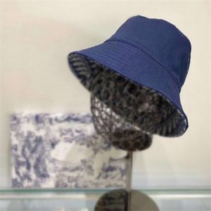 Wholesale cotton hats for women for sale - Group buy 2021 Oblique Designers Bucket Hat For Women Hats and Caps Patchwork Washed Denim Buckets Solid Wide Brim Cotton Beach Double Sided Wear Fishing Beanie skull Cap
