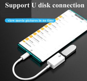 Gegevenskabel Type C USB C To Adapter OTG Connect Phone Toetsenbord Muis Camera U Disk Sound Card