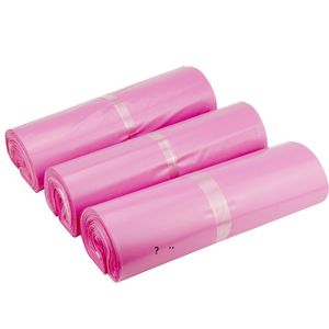 ピンクのポリメーラー17 cmエクスプレスバッグメールバッグ封筒 自己粘着シールのビニール袋ポーチRRE10884