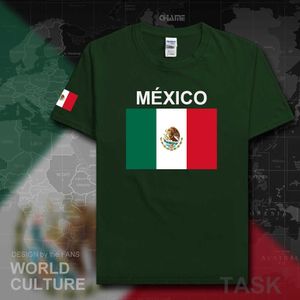 мексика джерси рубашка оптовых-Мексиканская Мексика мужская футболка футболки футболка хлопчатобумажная команда футболки Thets Tees Tews Fans Streetwear фитнес с коротким рукавом X0621