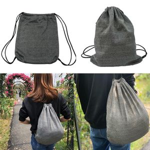 Wholesale outdoor drawstring backpack resale online - Backpack PE Cut proof Safety Bag Ultra light Drawstring Mouth Field Waterproof Hiking Travel Fashion Outdoor