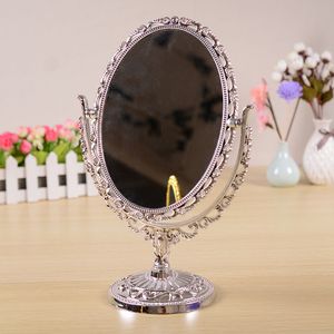 круглые белые зеркала оптовых-Makeup Mirror с светодиодами косметические зеркало с сенсорным диммером выключатель аккумуляторной аккумуляторной стойки для столешницы V2