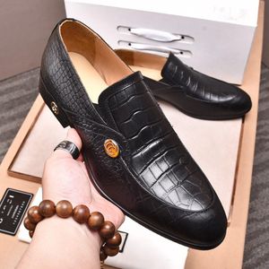 MD Fashion Contrast Luxury Dress Shoes for Men Cap Toe New Stylish Oxford Party Men PU Leather Loafers Oversize