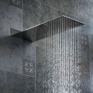 tuyauterie de douche achat en gros de Bakala carrée en acier inoxydable tête pluie pluie pluie chrome haute pression chuveiro baignoire robinet