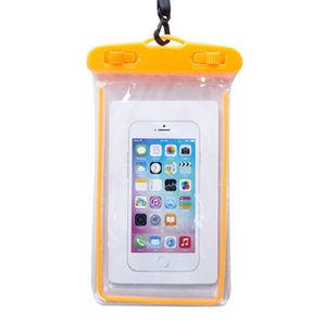 Cell Phone Cases waterproof bag universal For iphone S PLUS Luminous touch screen available spring swimming Diving