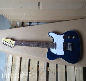 2022高品質の左手の青いテレのテレカスターのエレクトリックギター二重ブレッドエッジ