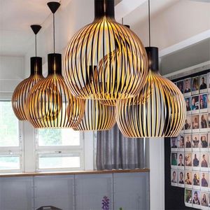 современные японские лампы оптовых-Современная бамбуковая ткачество деревянная подвесная лампа для ресторана бар висит японский стиль искусства творческий деревянный свет E27 V лампы