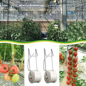 Andere tuinbenodigdheden stks plant roller haken voor tomatenplanten bloem wijnstok twine gewas trellis plantaardige steun clips kas