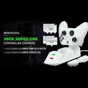 baterias para o controlador xbox venda por atacado-Controladores de jogos Joysticks dupla carregador rápido para o Xbox One X S controlador de bateria recarregável série um x s elite