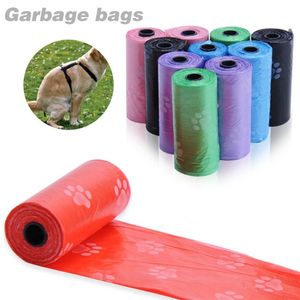 Wholesale cat clean up for sale - Group buy Dog Travel Outdoors Rolls Poop Bags Degradable Plastic Pet For Cat Toilet Clean Up Outdoor Waste Garbage Cleaning Bag