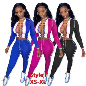 Women Tracksuits Designer Clothes Two Piece Outfits Nightclub Sexy Printed Outfits Folded Embroidered Tops Fall Sets Urban Clothing