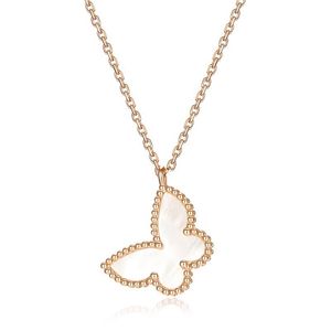 Fjäril halsband kvinnlig k guld clavicle chain moder of pearl hänge gåva till flickvän enkla temperament smycken