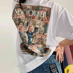 roupas vintage de mulheres negras venda por atacado-New Yorker Black Leader Kith Camiseta Homens Mulheres Vintage Tops Tee Strongized Camiseta Camisas