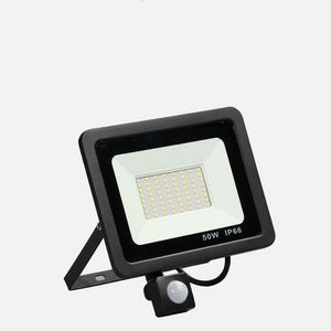 Human Body Sensor Outdoor Lighting Floodlights IP66 Waterproof w PIR Induction Lamp Intelligent Motion Sensors Wall LED Light House Courtyard Garage
