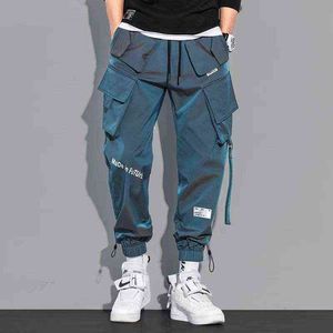 2021メンズパンツジャパンファッション原宿ストリートウェア貨物カジュアルヒップホップ服ジョギングズボン