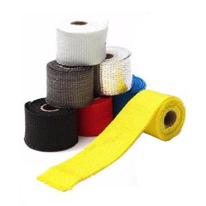 Exhaust Pipe CM Roll Car Motorcycle Header Insulation Heat Wrap Tape Colors Available S