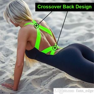 Wholesale sport clothing for ladies resale online - 2021 One Piece Sport Clothing Backless Sport Suit Workout Tracksuit For Women Ladies Running Tight Dance Sportswear Gym Yoga Women Ladies Setsoccer jersey