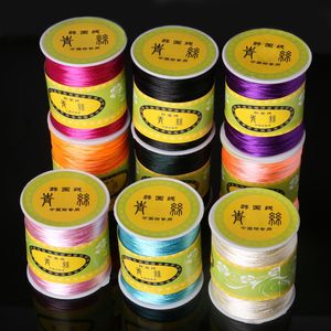 Wholesale silk nylon cord resale online - 70m roll soft satin rattail silk macrame cord nylon kumihimo for diy bracelet necklace jewelry findings accessorie