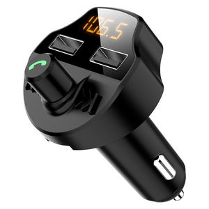 Wholesale wireless car charge resale online - Car Adapter USB Charger Bluetooth Kit Wireless FM Transmitter MP3 Music Player Multifunction Mobile Phone Quick Charge Handsfree Calling Support TF Card U Disk