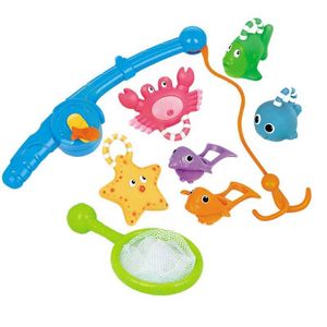 beste badegeschenke großhandel-Angeln Spielzeug Rod Net Set für Kinder Kind Modell Spielen Angelspiele Intellektuelle Spielwaren Bestes Geschenk für Kinder Bad Spielzeug H1015