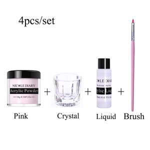 Acrylic Powder Set Extension For Nail UV Gel Polish Nail Art Decoration Tip Builder Crystal Kits Salon