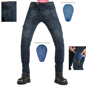 pantalon d'équitation de moto avec armure achat en gros de Enchants de jeans pour hommes avec armure rembourrée Pantalon de moto de haute qualité Multi poche Riding