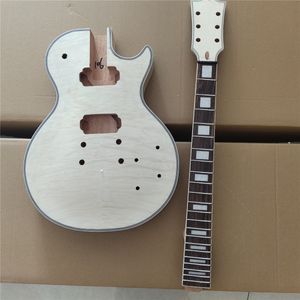 электрические наборы оптовых-1 Установите незаконченную электрическую гитарную шею и набор гитары для тела DIY