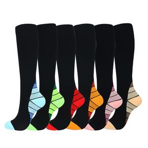 Compression Knee High socks Hosiery outdoor Running hiking Sports stockings for women men