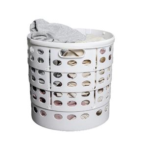 Tvättsugare HPDear Stora kapacitet Plastkorg Kollapsbar rymdbesparande lämplig för sovrum badrum