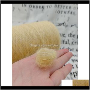 Wholesale yarn meter resale online - Clothing Fabric Apparel Drop Delivery Ggroup High Quality Wool Mohair Meters Diy Scarf Shawl Yarn For Knitting Soft Baby Sweater