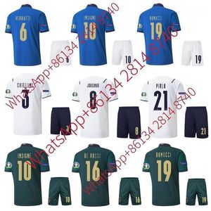 T shirts T shirts Custom Soccer Jersey Italiaans Nationaal Team Pak Home Immobile Maillot Foot Verratti Camisa de Time Away