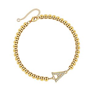 Initiële kralen strengen armbanden voor vrouwen meisjes k vergulde handgemaakte Engelse letters kralen armband mode sieraden geschenken