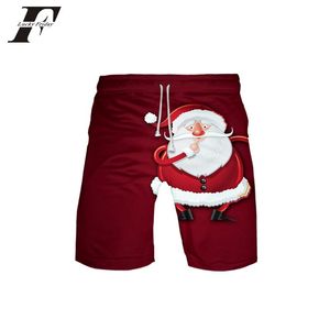 santa shorts großhandel-Männer Shorts Western Traditionelles Festival Frohe Weihnachten Weihnachtsmann Druck Sommer Männer Mode Trend Lässig KPOP