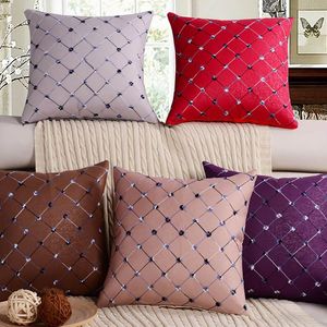 Wholesale high fashion home fabrics for sale - Group buy Cushion Decorative Pillow Sequin Diamond Cushion Cover Fashion Home Decoration Pillowcase For Simple Style Sofa Car Bed High Quality Fabric