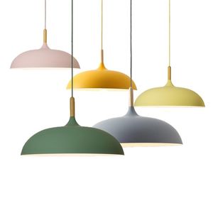 Wholesale creative cafe resale online - Pendant Lamps Nordic Aluminum Creative LED Living Room Art Lights Simple Personality Macaron Hanging For Cafe Or Restaurant