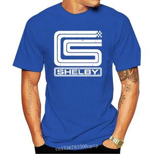 cs gömlekler toptan satış-Erkek T Shirt Carroll Shelby Motorları CS Logo Donanma Heather T Shirt