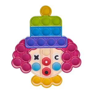 jeu de clown achat en gros de Tiktok Rainbow Pop Push Bubble Fidget Sensory Toys Sensory Type Joker Clown Bulles Popper Auth Stress Stress Reliver Reliver Doigt Finger Fun Ball Puzzle GG42KSNE