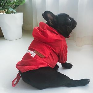 ingrosso giacca da francese-Impermeabile Frenchie Bulldog Moda Lettera Schnauzer Giacca Giacca Designer Vestiti per cani per piccoli cani medi m xl WPN006