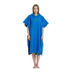 Wholesale Cover-ups Surfing Vacation Adults With Hood Poncho Robe Sunscreen Water Absorb Quick Drying Gift Swimming Wetsuit Changing Outdoor