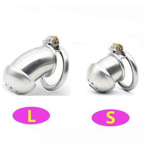 Wholesale real steel toys for sale - Group buy Nxy Nxy Cockrings New Male Chastity Device Cock Cage Real Stainless Steel Belt Penis Ring Drop Shipping Sex Toys for Man Adults