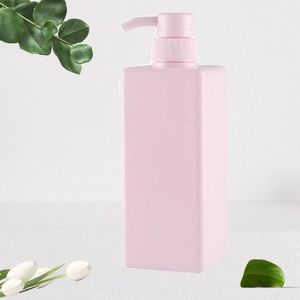 rosa spender großhandel-Flüssiger Seifenspender ml Pumpe Flasche Quadrat nachfüllbar Hand Shampoo Körperwäsche Gesicht Rosa
