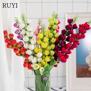 84cm Big Size Real Touch Lily Of The Valley Artificial Flower Christmas Wedding Decoration Home Party Decor Plants Fake Flower1