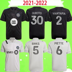 chemise d'impact de montréal achat en gros de 2021 Montréal Impact Football Jerseys Binks Piette Quioto Wanyama Taper Piatti Krkic MLS Chemises de football Jersey Home Grey Uniforme
